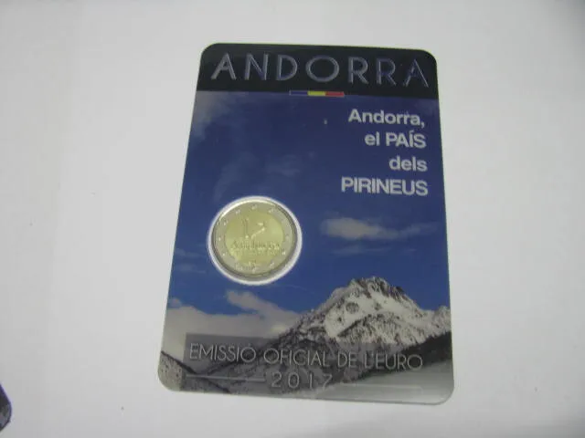 Andorra 2 Euro Gedenkmünze 2017 Das Land in den Pyrenäen CoinCard