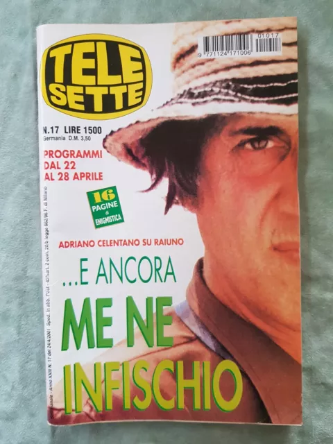 49) Telesette Italian Magazine N 17/2001 Adriano Celentano Ferilli Vassart Gaber