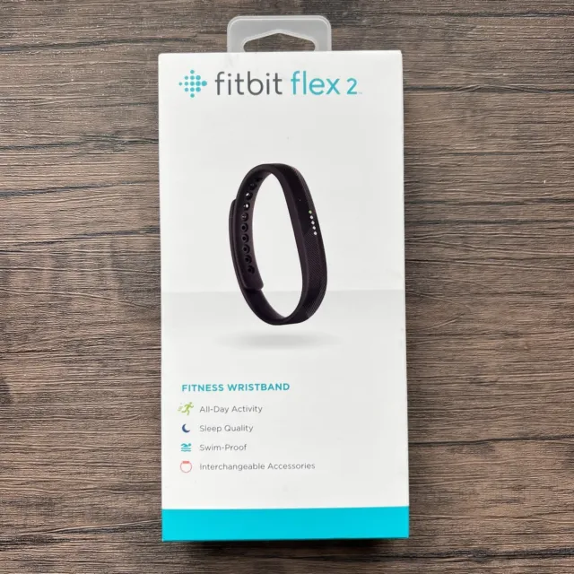Fitbit Flex 2 Wristband Activity Fitness Steps Calorie Tracker Black Refurbished