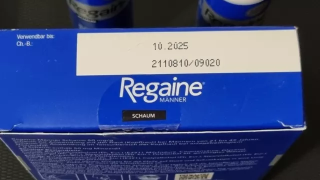 Regaine Rogaine Foam 5% Minoxidil Trattamento Ricrescita Dei Capelli 2 Mesi 2