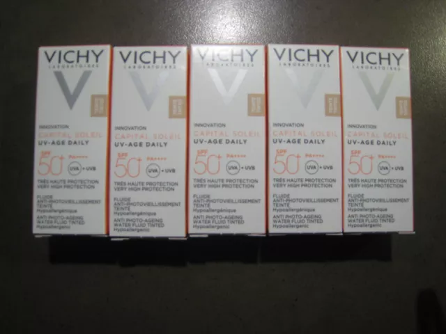 Vichy Capital Soleil* UV-Age Daily* getönt* SPF 50+* Fluid* 5 x 3ml* neu+ovp