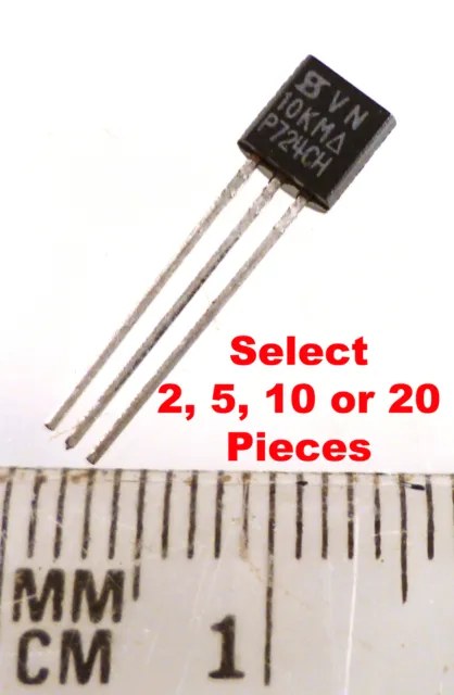 Siliconix VN10KM N Channel Enhancement Mode Transistor TO92 OMB2-16A