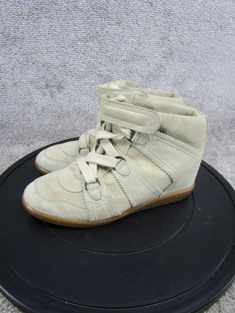 Isabel Marant Sneakers Womens Size 39 Eu 8.5 Us Bluebell Hidden Wedge Cream