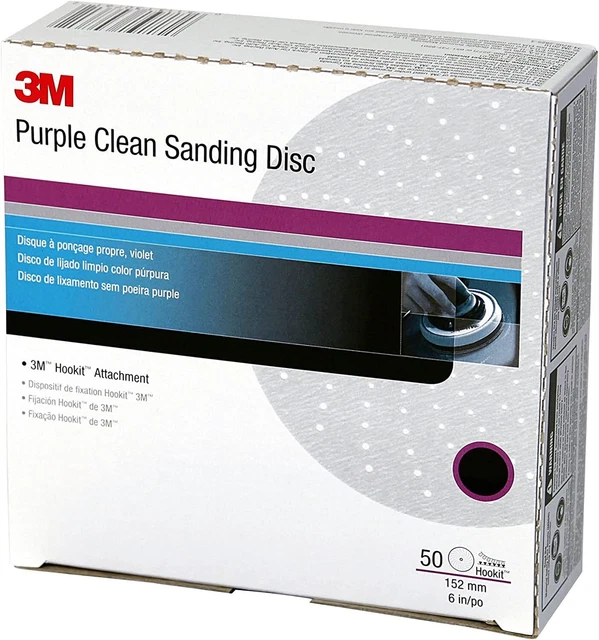 3M 30760 Cubitron II Hookit Clean Sanding Abrasive Disc, 6", 800+ grade, 50 Pc