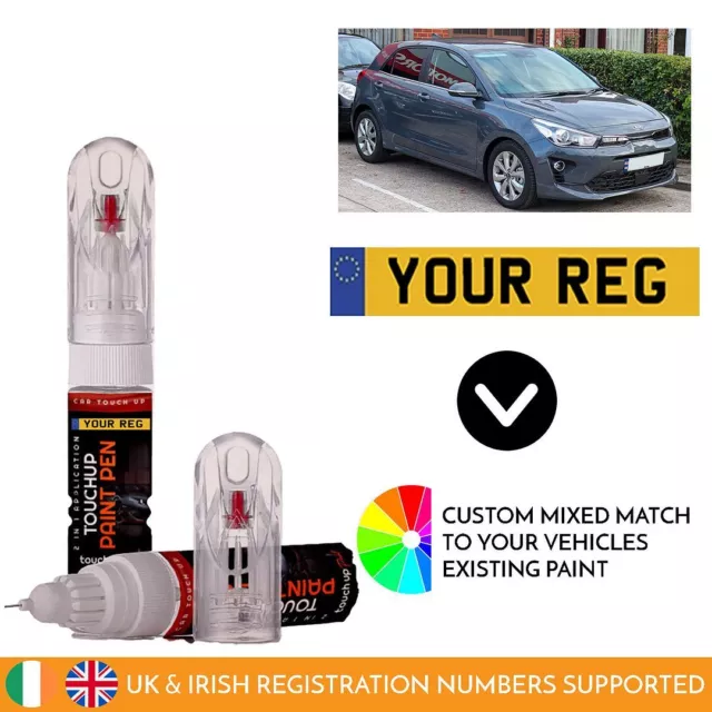 Touch Up Paint Pen For Kia Rio Mixed By Car Registration Reg Numberplate