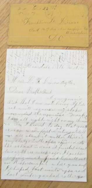 14Th New Hampshire Civil War Soldier Letter Hinsdale 1863