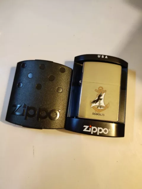 Zippo 199510 Djibouti Lighter Case - No Inside Guts Insert