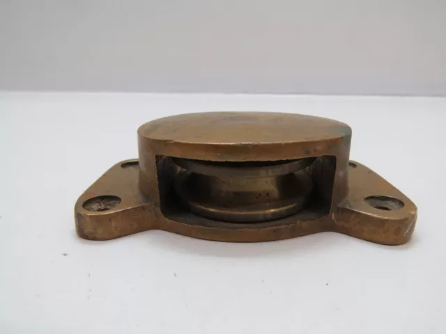1+3/4 Inch Bronze Deck Pulley Block Tackle Boat Sail (C4B798B)