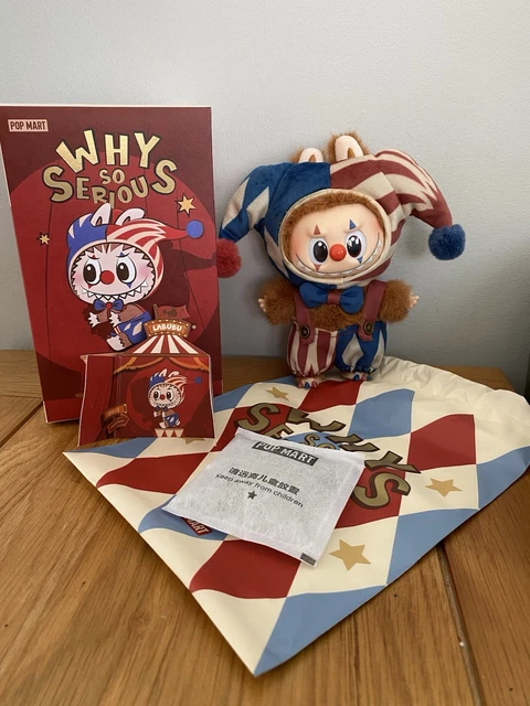 POPMART WHY SO Serious Labubu Juggling Clown Plush Doll £89.08 ...