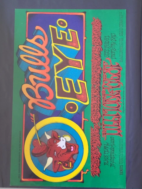 CREEDENCE CLEARWATER REVIVAL BG 137 FILLMORE vintage concert poster RICK GRIFFIN CREEDENCE CLEARWATER REVIVAL BG 137 FILLMORE vintage concert poster RICK GRIFFIN