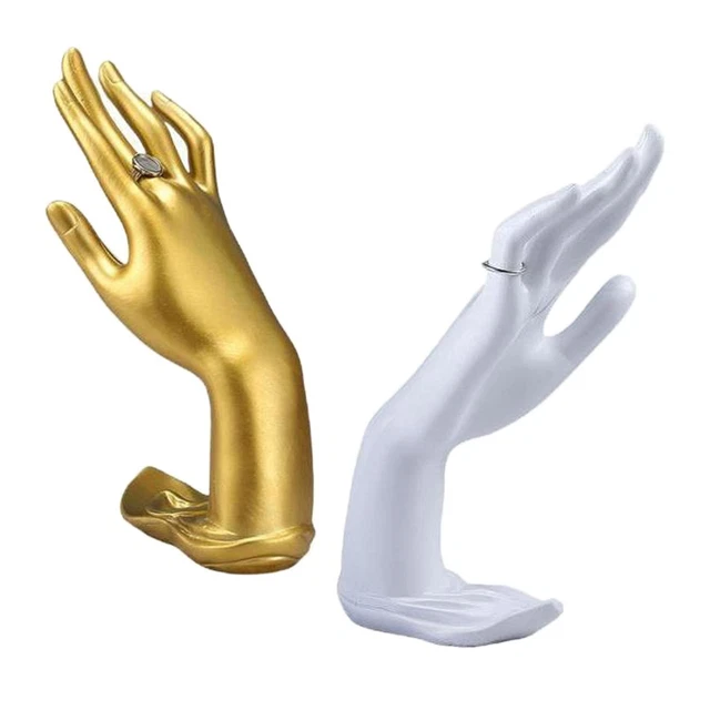 2 anillos, soporte de mano, organizador de joyas, tienda en casa, cómoda, encimera,