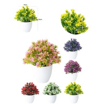 Simulación planta en maceta realista exquisitas flores artificiales para decoración del hogar