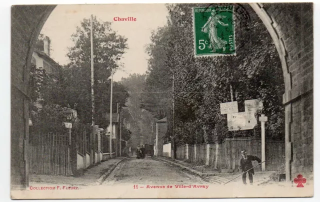 CHAVILLE - Hauts de Seine - CPA 92 - l' Avenue de Ville d' Avray