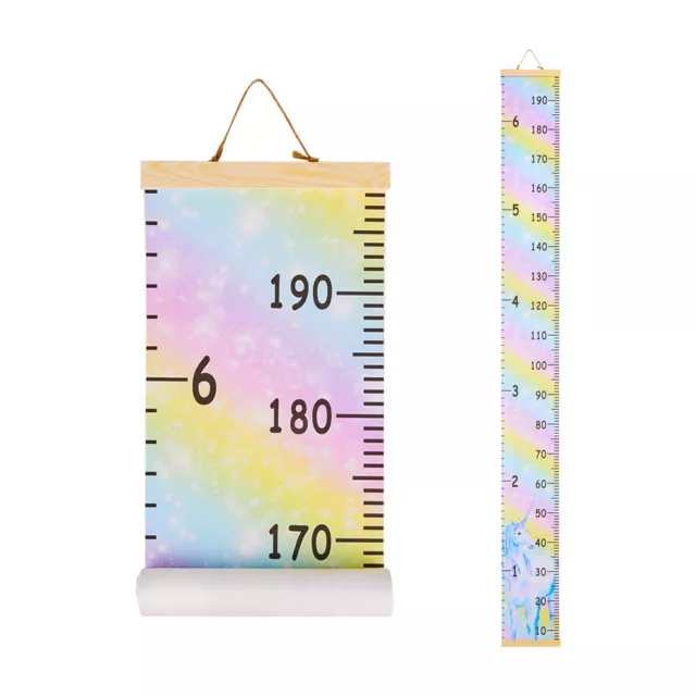 Kids Baby Growth Height Chart Ruler Wall Hanging Measure Child's Bedroom Decor