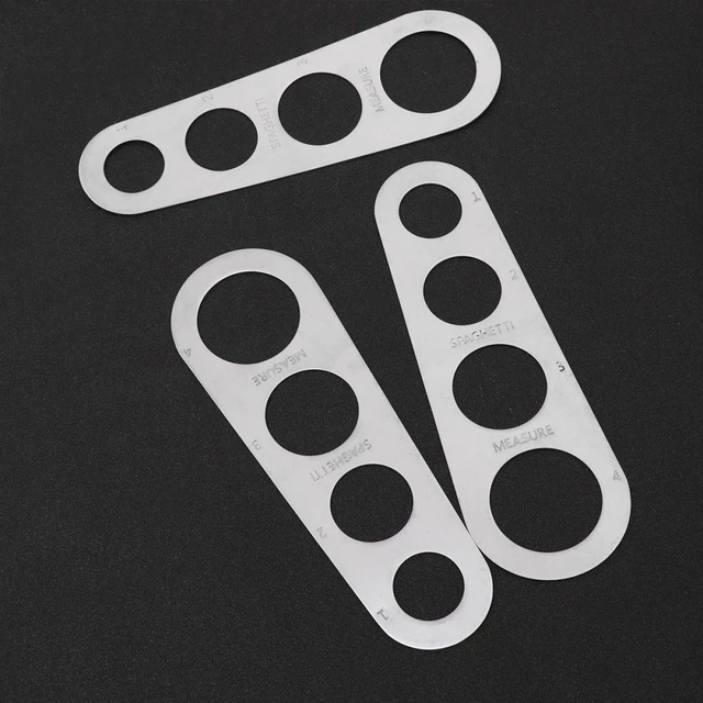 Doseur à Spaghetti En Inox - Lot De 3 Avec 4 Trous De Mesure - Pour Un Dosage Parfait Des Pâtes