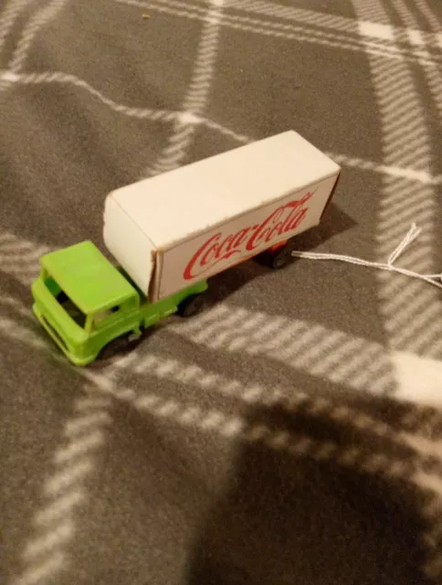 Coca Cola Plastic And Cardboard Truck Very Rare Made In Hong Kong