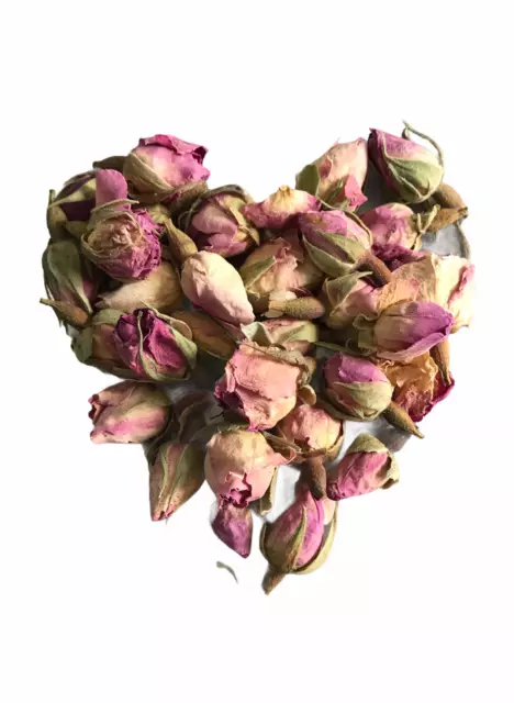 ORGANIC PINK ROSE BUDS 100g ALL NATURAL Herbal Tea, Soap Candle