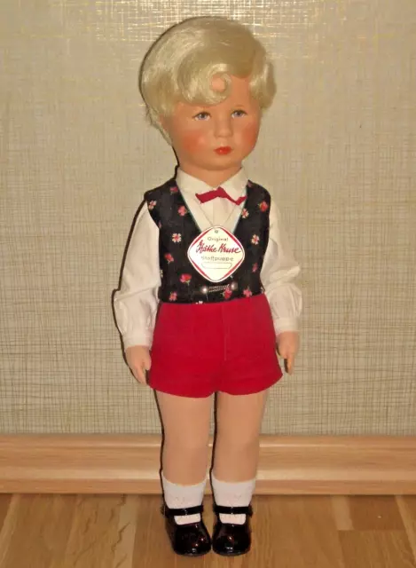 alte Käthe Kruse Puppe Junge von 1967 47 cm gross mit Stempeln