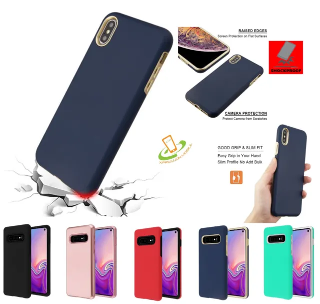 Slim Case For Samsung Galaxy S10 /Plus /E Hybrid Armor Rubber Shockproof Cover