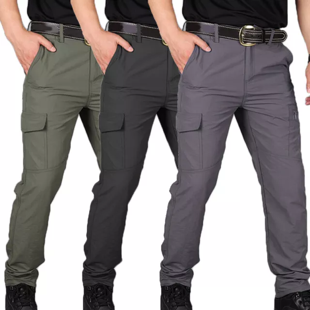 Trousers Pants Combat Cargo Bottoms Quick Dry Summer Thin Work Men