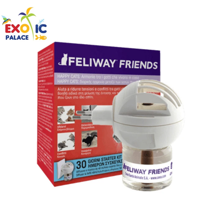 Feliway Friends Diffusore+Ricarica Per Gatti Calmante Riduce Conflitti Tensioni