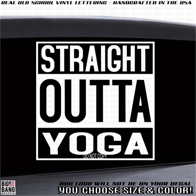 Straight Outta BOOT CAMP Vinyl Decal Sticker Gym Class Love to Workout Fitness