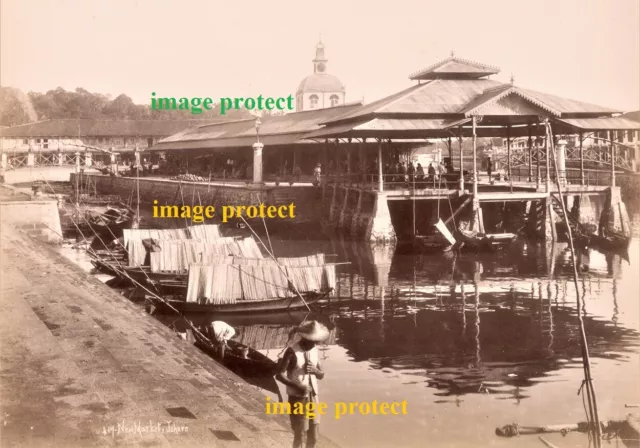 Johore, Malaya (Malaysia) The New Market seen here in 1900