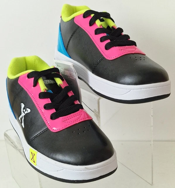 HEELYS Sidewalk Sports Lane KIDS Skate Shoes Trainers GIRLS Size UK 12 EXDISPLAY