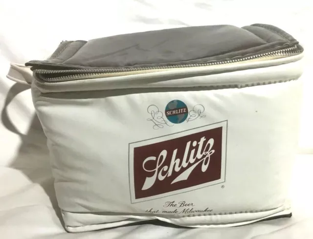 Vintage  SCHLITZ Soft Vinyl 6 Pack COOLER - Very Nice!