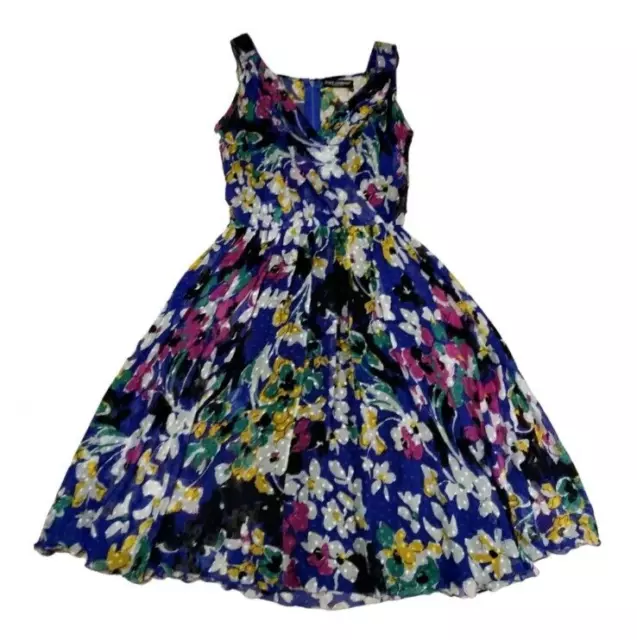 AUTH  Dolce&Gabbana Silk floral Printed Dress 40