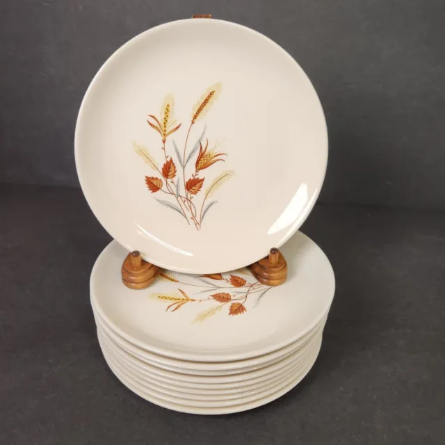 Taylor Smith Taylor Plates Autumn Harvest Bread Desert Appetizer 6.75 in 10 pcs