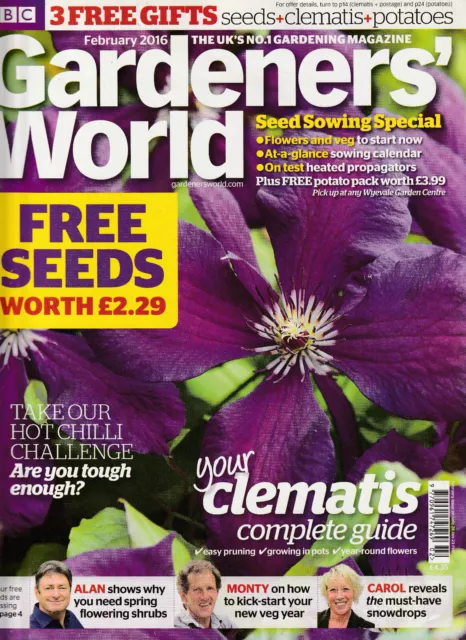 BBC GARDENERS' WORLD Magazin Bundle - 4 Ausgaben