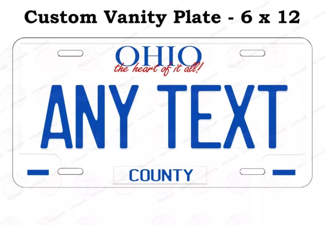 Ohio 1991 Passenger License Plate Any Text For Auto Car Atv Bike Keychain Fridge