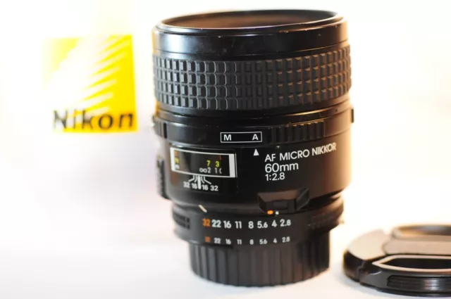 Nikon AF Micro Nikkor 60mm f/2.8 MACRO PRIME FX lens for FM2 D750 DF D850 D780