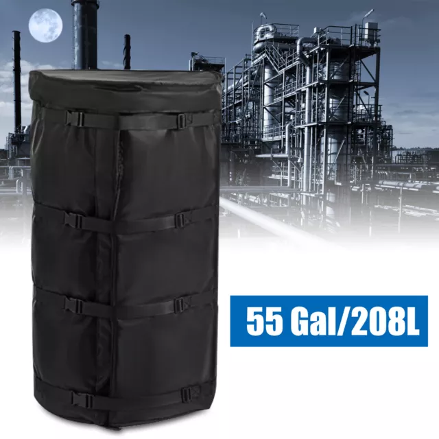 55 Gallon Barrel Heater Drum Adjustable Electric Thermal Blanket Storage Tank US