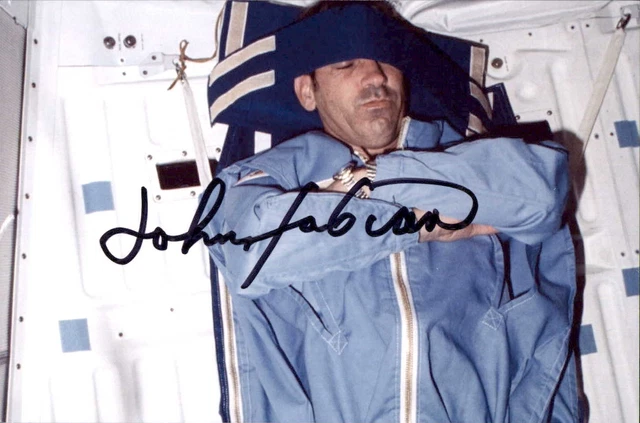 John Fabian Signed 4x6 Photo NASA Space Shuttle Astronaut USAF Pilot Engineer