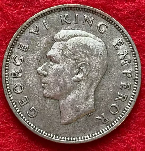 New Zealand Silver 1937 Florin