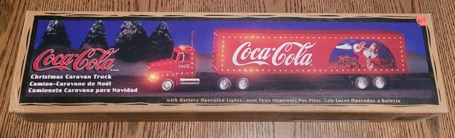 1997 Coca-Cola Christmas Coke Freightliner Truck Lights Up - 17" - NEW- N4