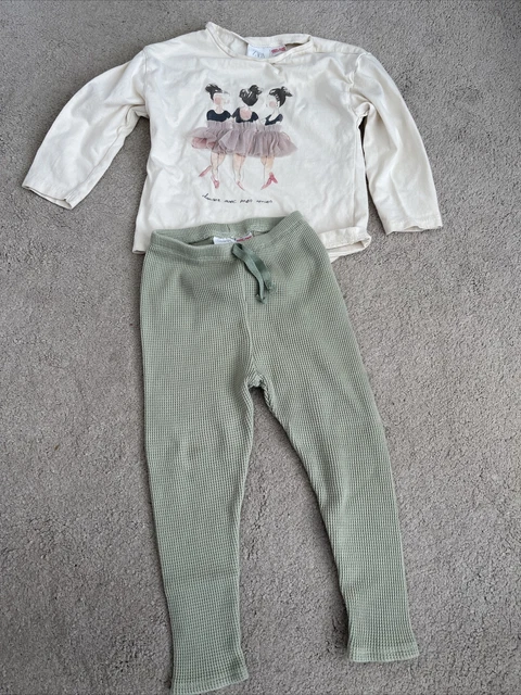 Leggings top balletto per ragazze Zara età 2-3 anni