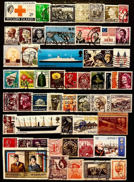 World Commonwealth Collection Old & New Stamps India South Africa Lot 03130224