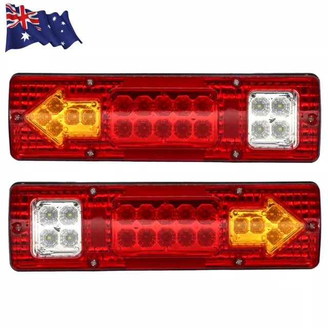 2X Tail LED Lights Stop Reverse Indicator 12V Ute Utv Trailer Caravan Boat Truck