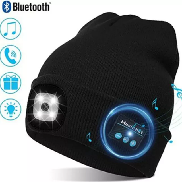 Cuffie Bluetooth Beanie Hat Cappello invernale in maglia Regali per uomo Donna