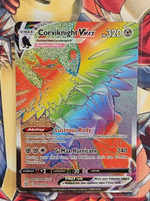 Card Corviknight VMAX 171/163 da coleção Battle Styles