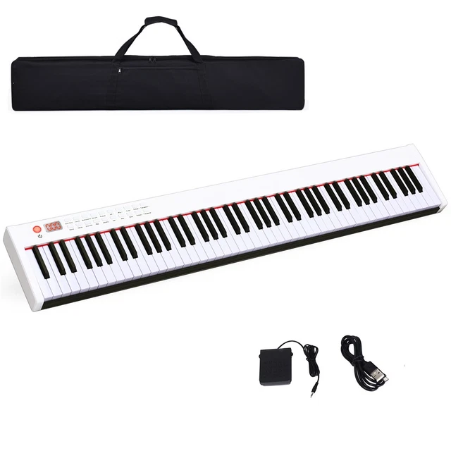 88-Key Digital Piano Portable Electronic Keyboard w/Full-Size Semi Weighted Keys