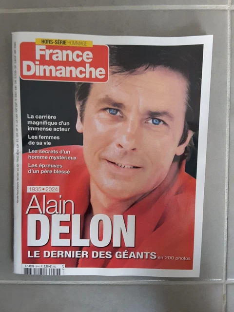 Magazine France Dimanche - 12 Janvier 2024 - Florent Pagny, Alain Delon, B. Macron...