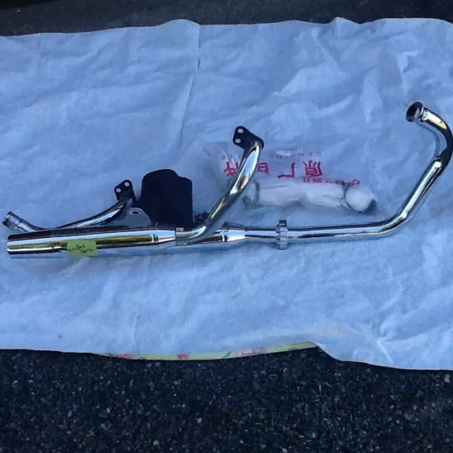 1989 Yamaha Virago 250 motorcycle parts  exhaust pipes system 89 m/c