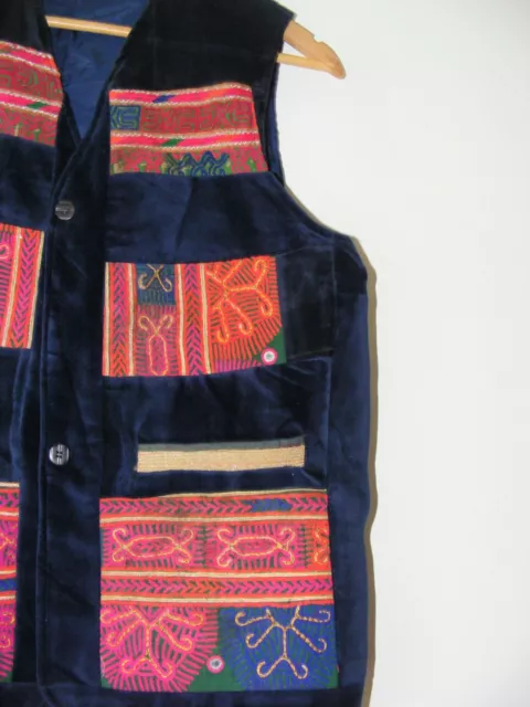 1970s Men's Afghan Waistcoat with Antique Features (Stunning) 3