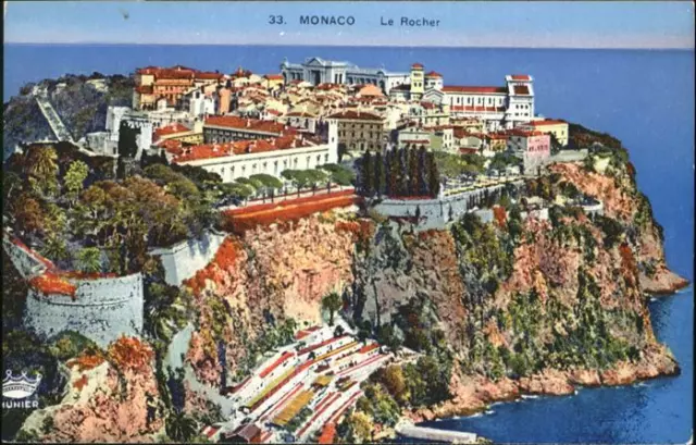 71048301 Monaco Le Rocher Fliegeraufnahme  Monaco