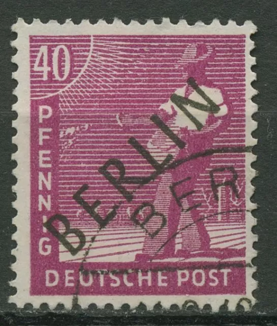 Berlin 1948 Schwarzaufdruck 12 gestempelt geprüft
