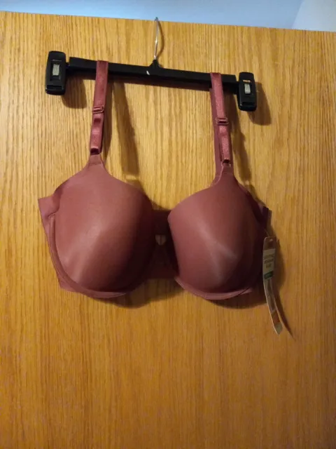 NWT Simply Perfect by Warner's Lace Bra 36A Brown